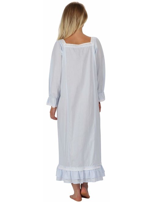 Buy The 1 for U Martha Nightgown 100% Cotton Victorian Style - Sizes XS - 3X  online