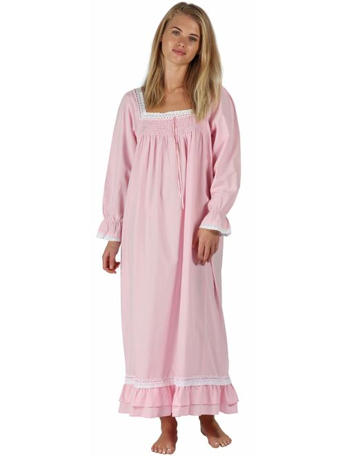 The 1 for U Martha Nightgown 100% Cotton Victorian Style - Sizes XS - 3X