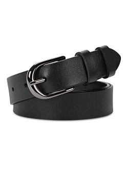 JASGOOD Women Leather Belt for Jeans Pants Plus Size Western Design Belt Alloy Buckle