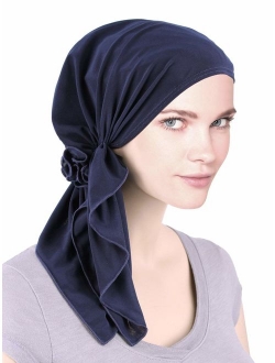 Bella Scarf Chemo Hat Turban Head Scarves Pre-Tied Headwear Bandana Tichel for Cancer