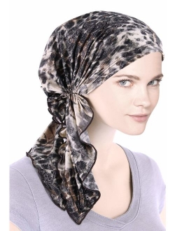 Bella Scarf Chemo Hat Turban Head Scarves Pre-Tied Headwear Bandana Tichel for Cancer