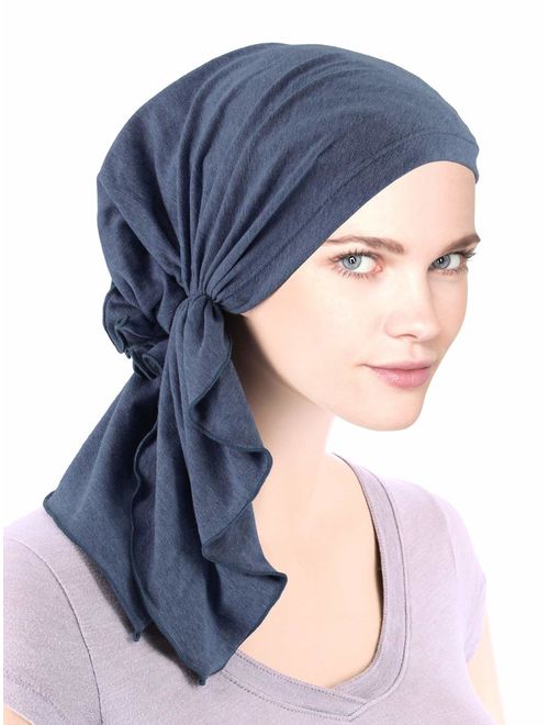 Bella Scarf Chemo Hat Turban Head Scarves Pre-Tied Headwear Bandana Tichel for Cancer