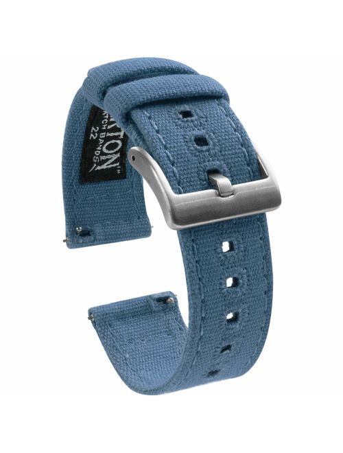 BARTON Watch Bands Canvas Quick Release Watch Straps 