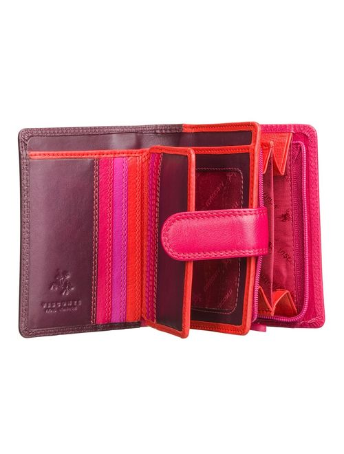 Visconti RB40 Multi Colored Small Soft Leather Ladies Wallet & Purse