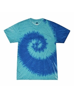 Colortone Youth & Adult Short Sleeve Crew Neck Tie Dye T-Shirt