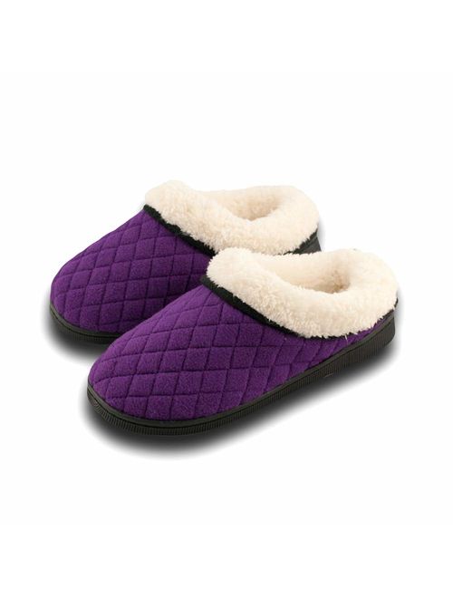 Pupeez Girls Slipper Cozy Comfort Warm Quilted Fleece Clog House Shoe