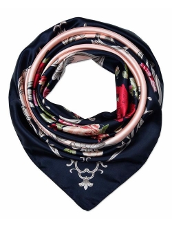 Large Square Satin Silk Like Lightweight Scarfs Hair Sleeping Wraps for Women