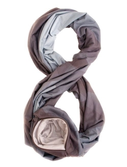 WAYPOINT GOODS Travel Scarf // Infinity Scarf w/Secret Hidden Zipper Pocket