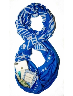 WAYPOINT GOODS Travel Scarf // Infinity Scarf w/Secret Hidden Zipper Pocket