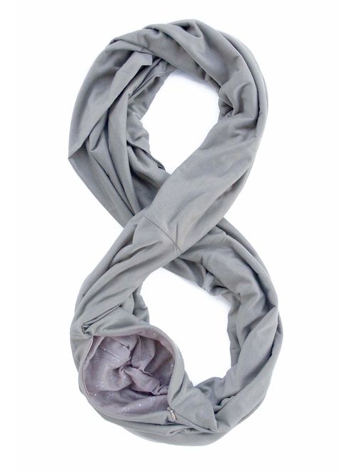 WAYPOINT GOODS Travel Scarf // Infinity Scarf w/Secret Hidden Zipper Pocket