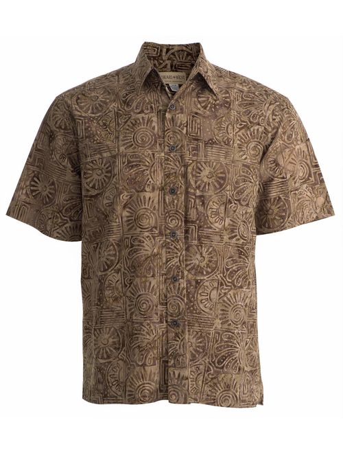 Johari West Antigua Summer Tropical Hawaiian Batik Shirt