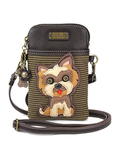 Chala Crossbody Cell Phone Purse - Women PU Leather Multicolor Handbag with Adjustable Strap