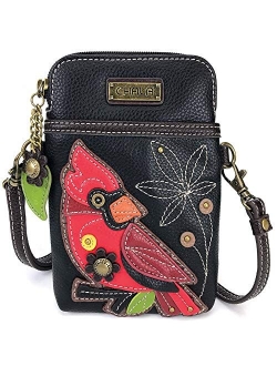 Chala Crossbody Cell Phone Purse - Women PU Leather Multicolor Handbag with Adjustable Strap