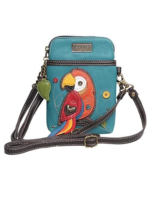 Chala Crossbody Cell Phone Purse - Women PU Leather Multicolor Handbag with Adjustable Strap