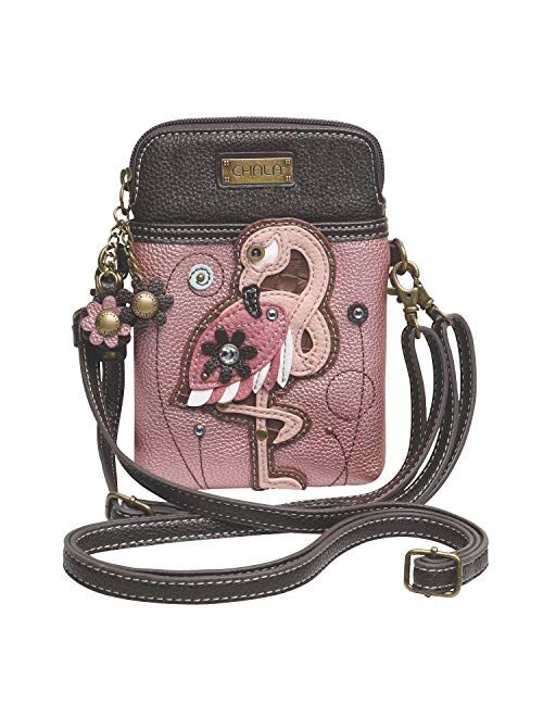 Chala Crossbody Cell Phone Purse - Women PU Leather Multicolor Handbag with Adjustable Strap