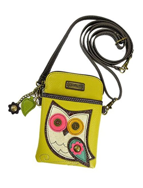 Chala Crossbody Cell Phone Purse - Women PU Leather Multicolor Handbag with Adjustable Strap