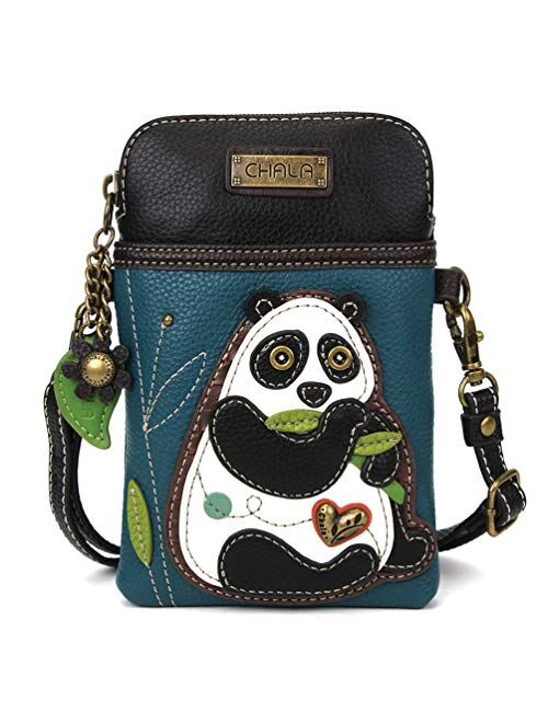 Chala Crossbody Cell Phone Purse - Women PU Leather Multicolor Handbag with Adjustable Strap