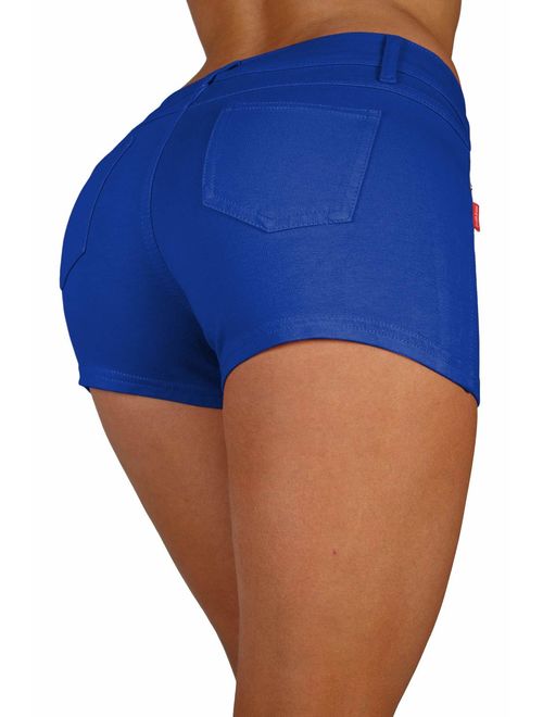 Basic Booty Shorts Premium Stretch French Terry with Gentle Butt Lift Stitching