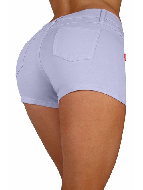 Basic Booty Shorts Premium Stretch French Terry with Gentle Butt Lift Stitching