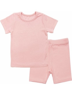 AVAUMA Newborn Baby Little Boys Girls Snug-Fit Pajamas Summer Winter Short/Long Sleeve Sets Pjs Kids Clothes