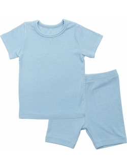 AVAUMA Newborn Baby Little Boys Girls Snug-Fit Pajamas Summer Winter Short/Long Sleeve Sets Pjs Kids Clothes