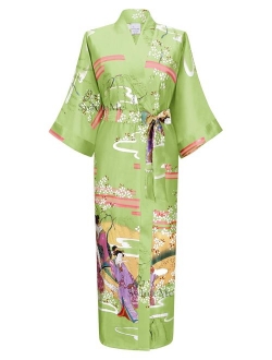 Swhiteme Women's Kimono Robe, Long