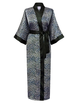 Swhiteme Women's Kimono Robe, Long