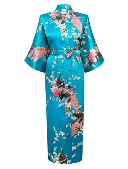 Swhiteme Women's Kimono Robe, Long