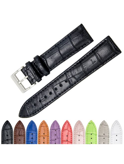 CIVO Genuine Leather Watch Bands Top Calf Grain Leather Watch Strap 16mm 18mm 20mm 22mm 24mm for Men and Women