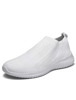 konhill Women's Casual Walking Shoes Breathable Mesh Work Slip-on Sneakers