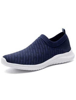 konhill Women's Casual Walking Shoes Breathable Mesh Work Slip-on Sneakers