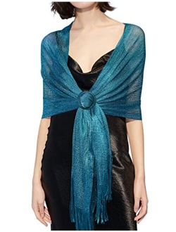 MissShorthair Sparkle Shawls and Wraps for Evening Eresses, Party Scarfs for Women Dress Shawl