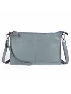 Befen Women's Leather Wristlet Mini Crossbody Bag, Small Shoulder Bag Clutch Purse with Card Slots