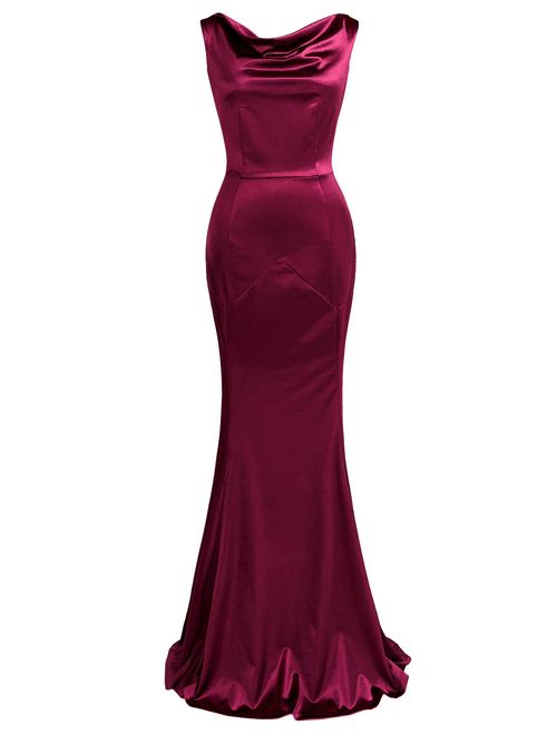 MUXXN Women's 30s Brief Elegant Mermaid Evening Dress