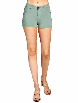 Emmalise Women's Summer Casual Stretchy Shorts, Junior Sizing