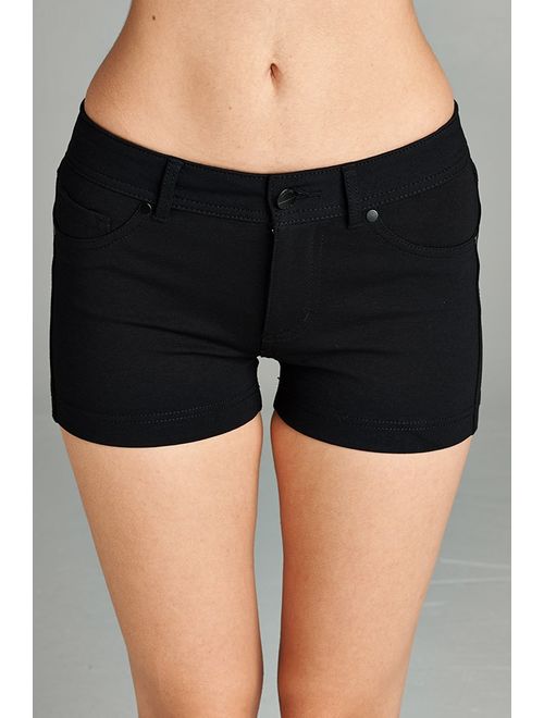 Emmalise Women's Summer Casual Stretchy Shorts, Junior Sizing