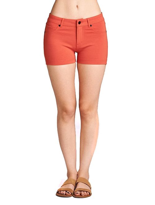 Emmalise Women's Summer Casual Stretchy Shorts, Junior Sizing