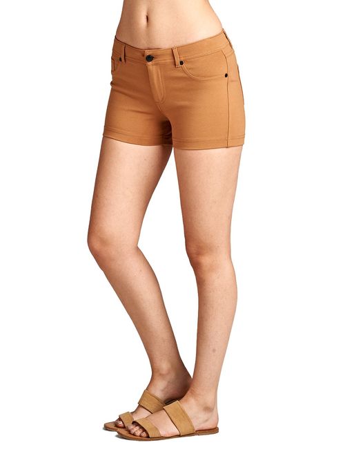 Emmalise Women's Summer Casual Stretchy Shorts, Junior Sizing