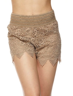 ToBeInStyle Women's Lace Shorts