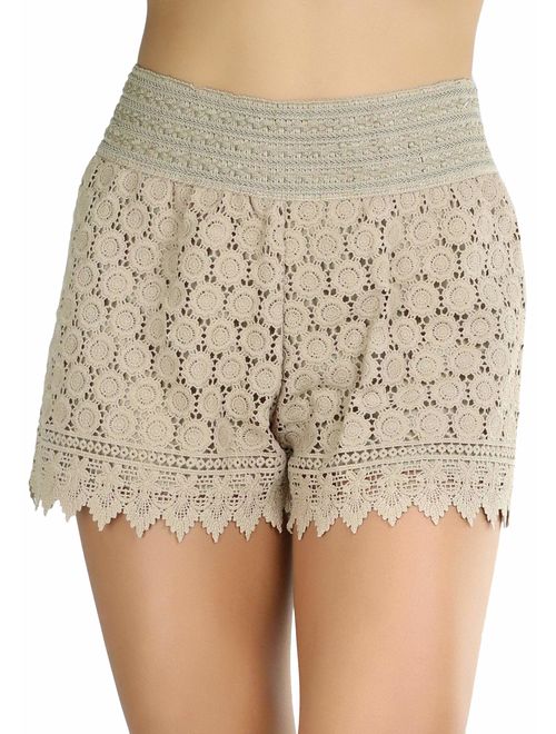 ToBeInStyle Women's Lace Shorts