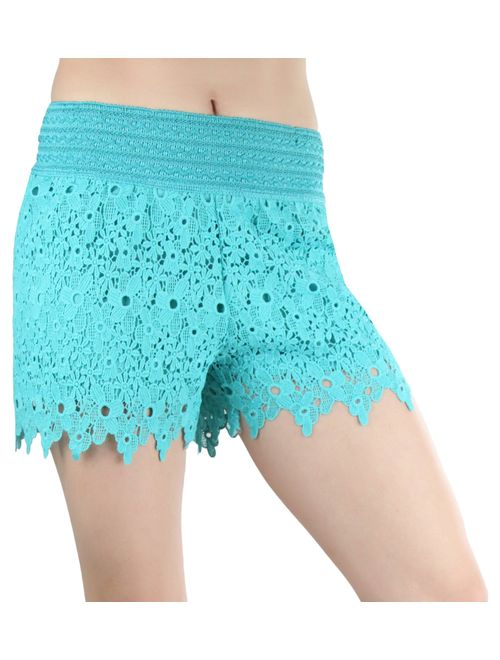 ToBeInStyle Women's Lace Shorts