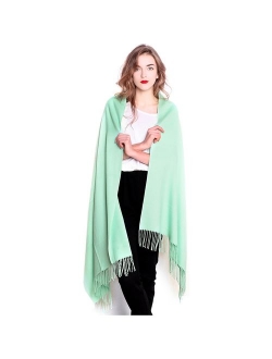 REEMONDE Large Extra Soft Cashmere Blend Women Pashmina Shawl Wrap Stole Scarf