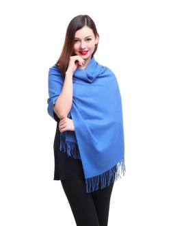 REEMONDE Large Extra Soft Cashmere Blend Women Pashmina Shawl Wrap Stole Scarf