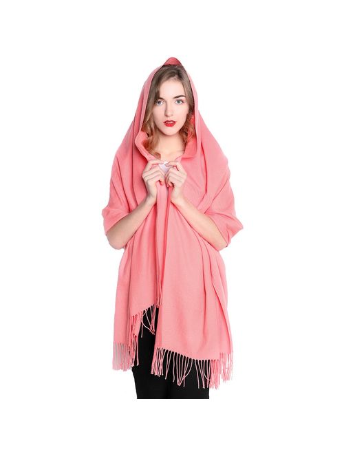 REEMONDE Large Extra Soft Cashmere Blend Women Pashmina Shawl Wrap Stole Scarf