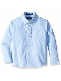 Boys' Long Sleeve Solid Button-Down Oxford Shirt