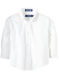 Boys' Long Sleeve Solid Button-Down Oxford Shirt