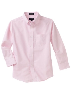 Boys' Long Sleeve Solid Button-Down Oxford Shirt