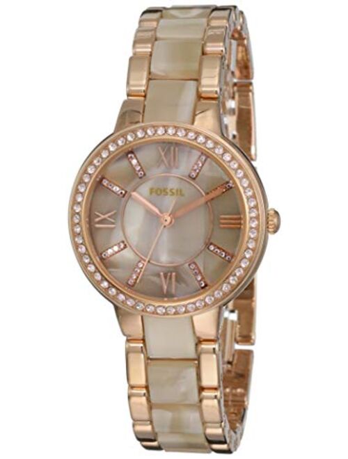 Fossil Women's Virginia Quartz Stainless Steel Dress Quartz Watch