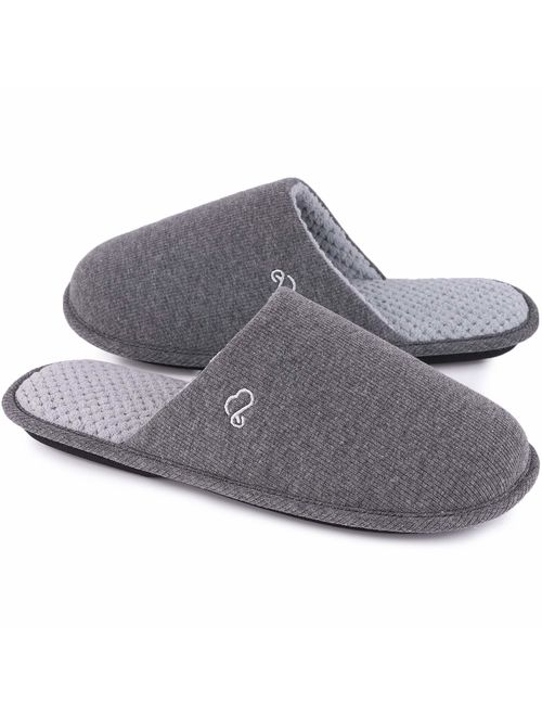 Men's Comfy Classic Memory Foam Knit Scuff