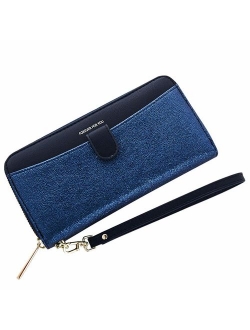 Cyanb Women Wallets Tassel Bifold Ladies Cluth Wristlet Wrist strap Long Purse